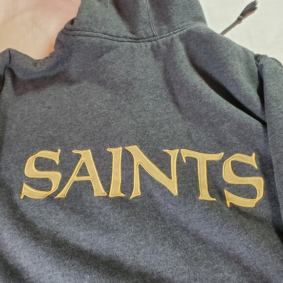 New Orleans Saints Hoodie Jacket- NFL Pro Line Size L - Picture 10 of 10
